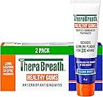 TheraBreath Healthy Gums Toothpaste, Fights Bad Breath for 12 Hours, with Stannous Fluoride for Anticavity & Gingivitis Protection, Clean Mint, 4 Oz, 2-Pack