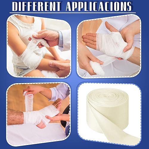 Miniatura 5 de Vendaje tubular de algodón económico, cómodo vendaje tubular para pierna de brazo, rodillera, preenvoltura para fabricación de pre-Splinting o