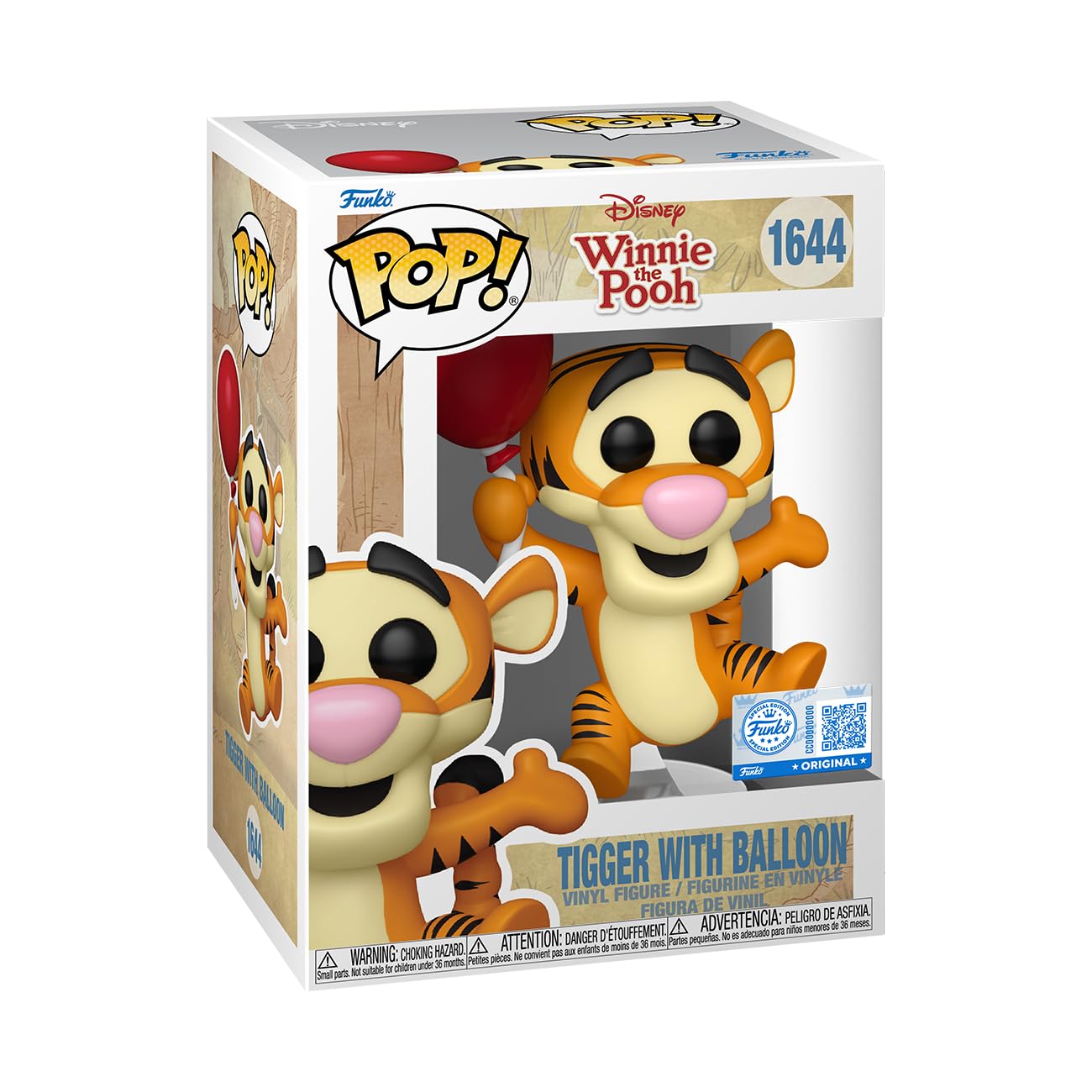 Funko Pop! Disney: Winnie the Pooh - Tigger With Balloon - Collectable Vinyl Figure - Gift Idea - Official Merchandise - Toys for Kids & Adults - Movies Fans