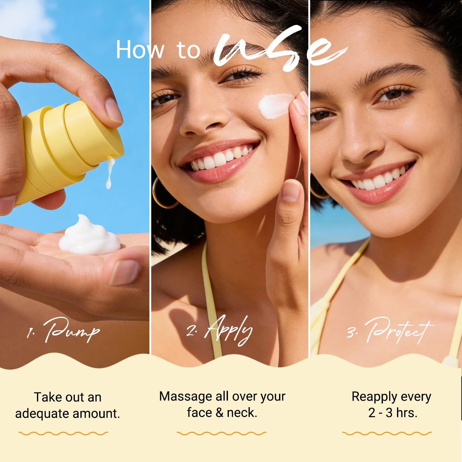 Aqualogica Glow+ Dewy Gel Sunscreen - 50 g x 3 | SPF 50+ PA++++ | In-Vivo Tested | New-age Filters | 12-Hour* Sun Protection | Tan Protection | For Bright & Hydrated Skin | Fragrance-Free & No White Cast | C-Hyaluron Complex™ & Papaya | Broad Spectrum UVA/B & Blue Light Protection | Lightweight | For Men & Women 3