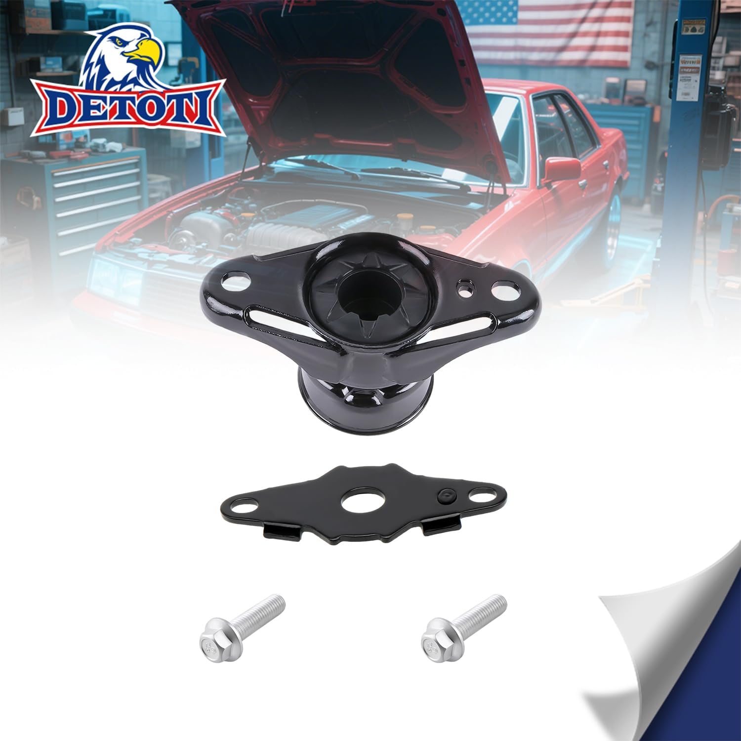 Rear Driver & Passenger Side Upper Shock Mount Kit Compatible with 2011-2018 Dodge Durango and Compatible with 2011-2018 Jeep Grand Cherokee without Nivomat Self Leveling Suspension