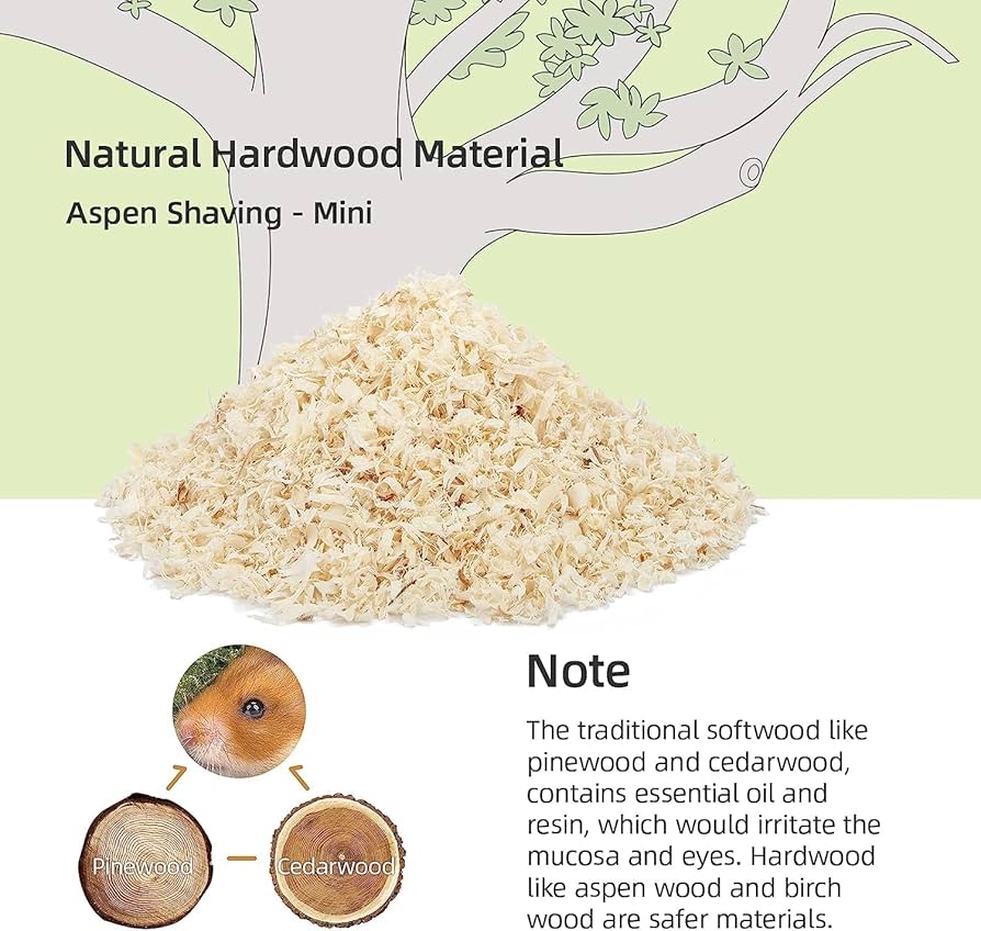 Lettiera Per Piccoli Animali Niteangel In Legno Di Aspen - 30L, 8mm - Per Criceti, Conigli, Porcellini D'India