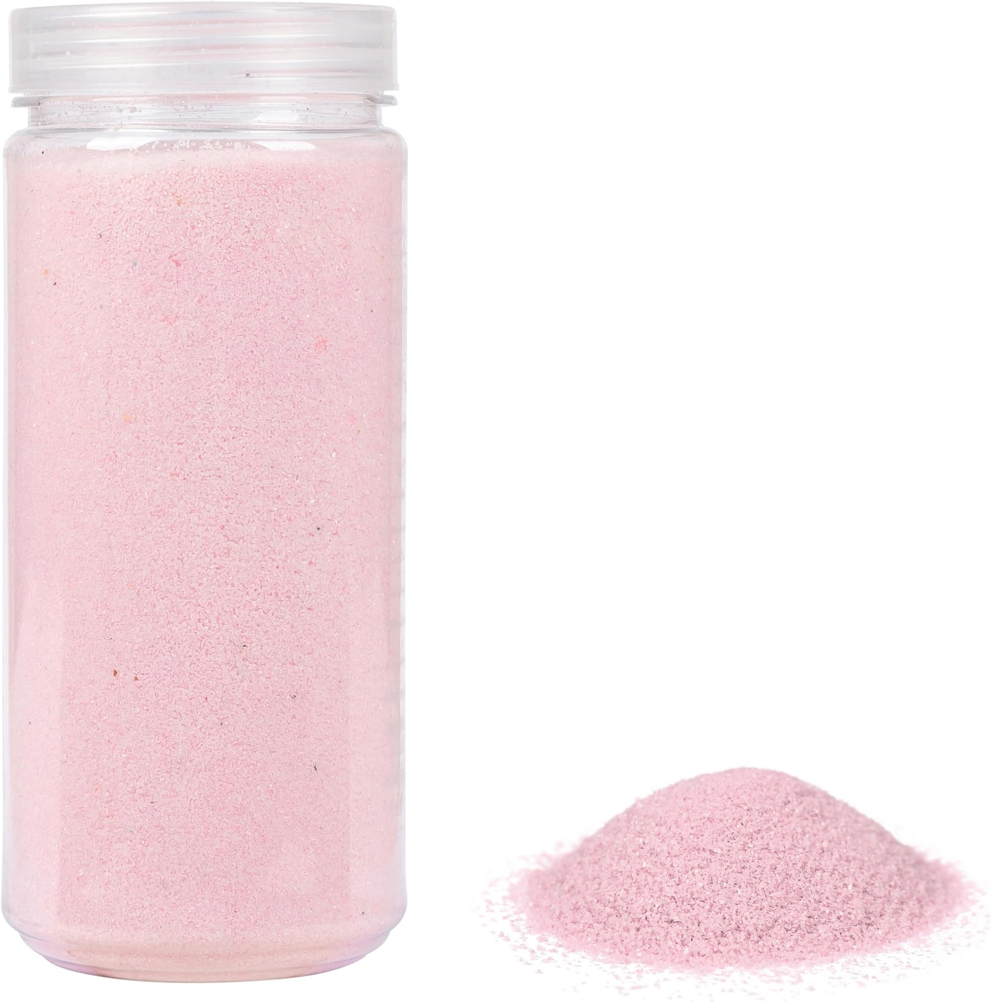 HEKU High-Quality Pink Decorative Sand (Approx. 750 g) fine Grain (0.1-0.5 mm) resealable tin Versatile for Decoration and Crafts, Pink
