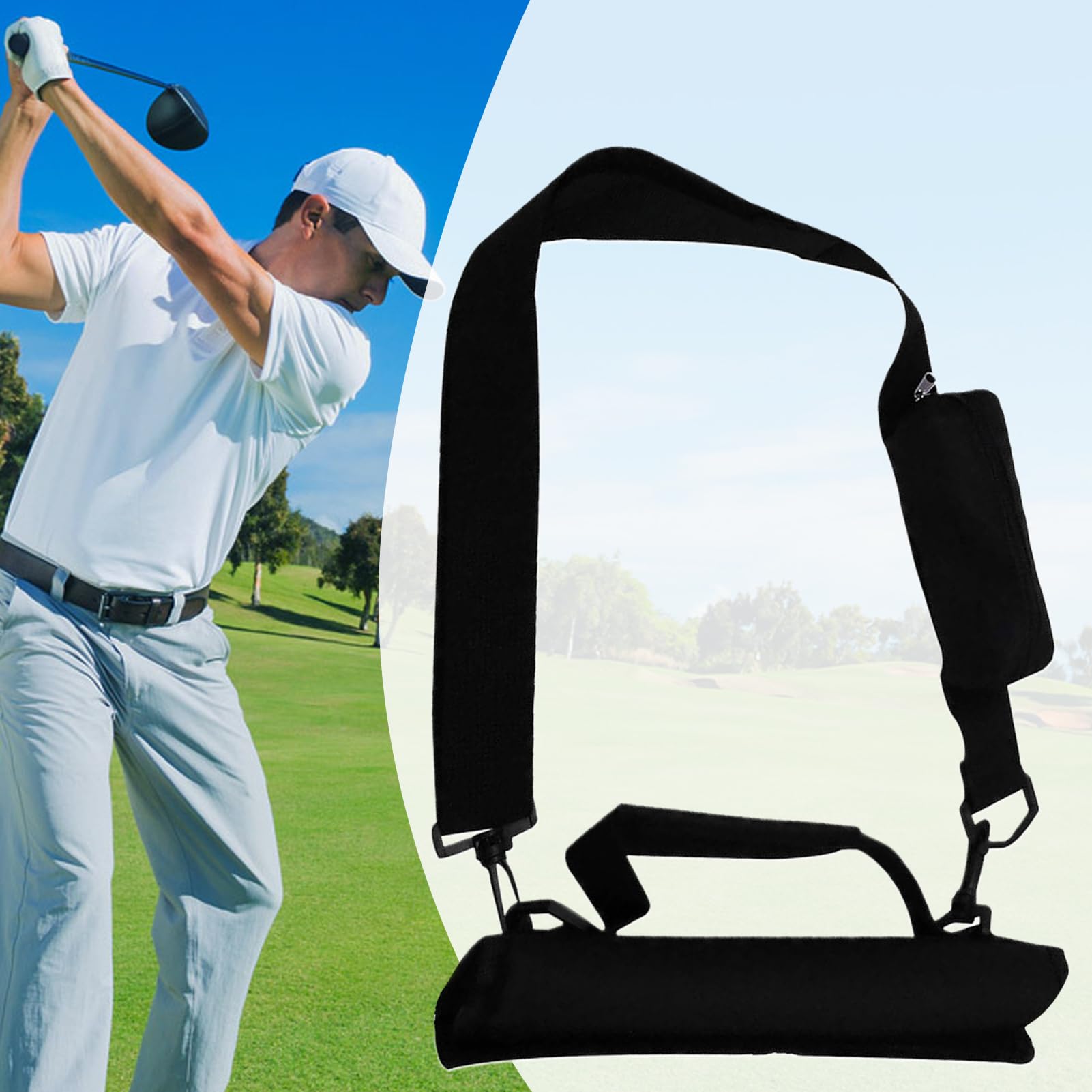 Borse per Mazze da Golf,Borse Trasportabili - Impermeabile Pieghevole Contiene 8-10 Mazze per Allenamento Sportivo