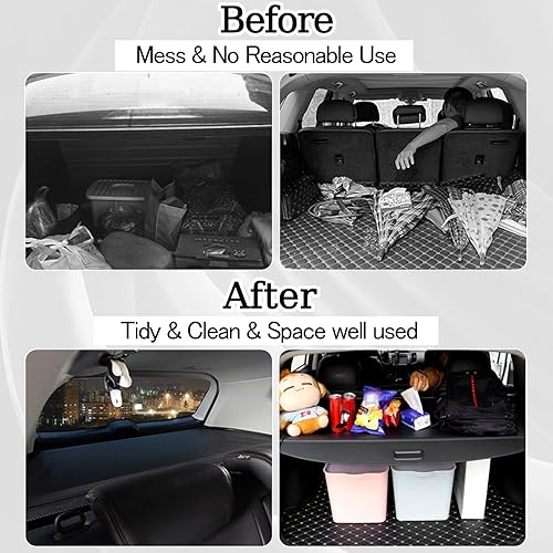 Miniatura 10 de Sze Cargo Cover for Toyota RAV4 2020-2023 Retractable Trunk Cover Black Luggage Security Shield Shade for Toyota RAV4 Accessories Waterproof-New