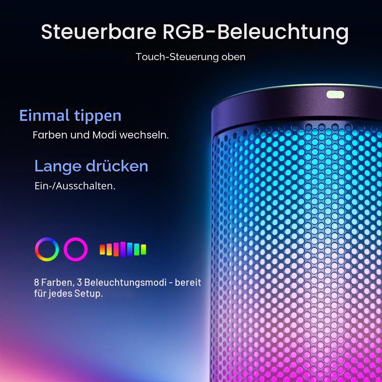 MAONO DGM20S Gaming USB Mikrofon, Noise Cancellation Kondensator Mic mit Mute, Gain, Monitoring, Galgenarm, Pop-Filter für Streaming, Podcast