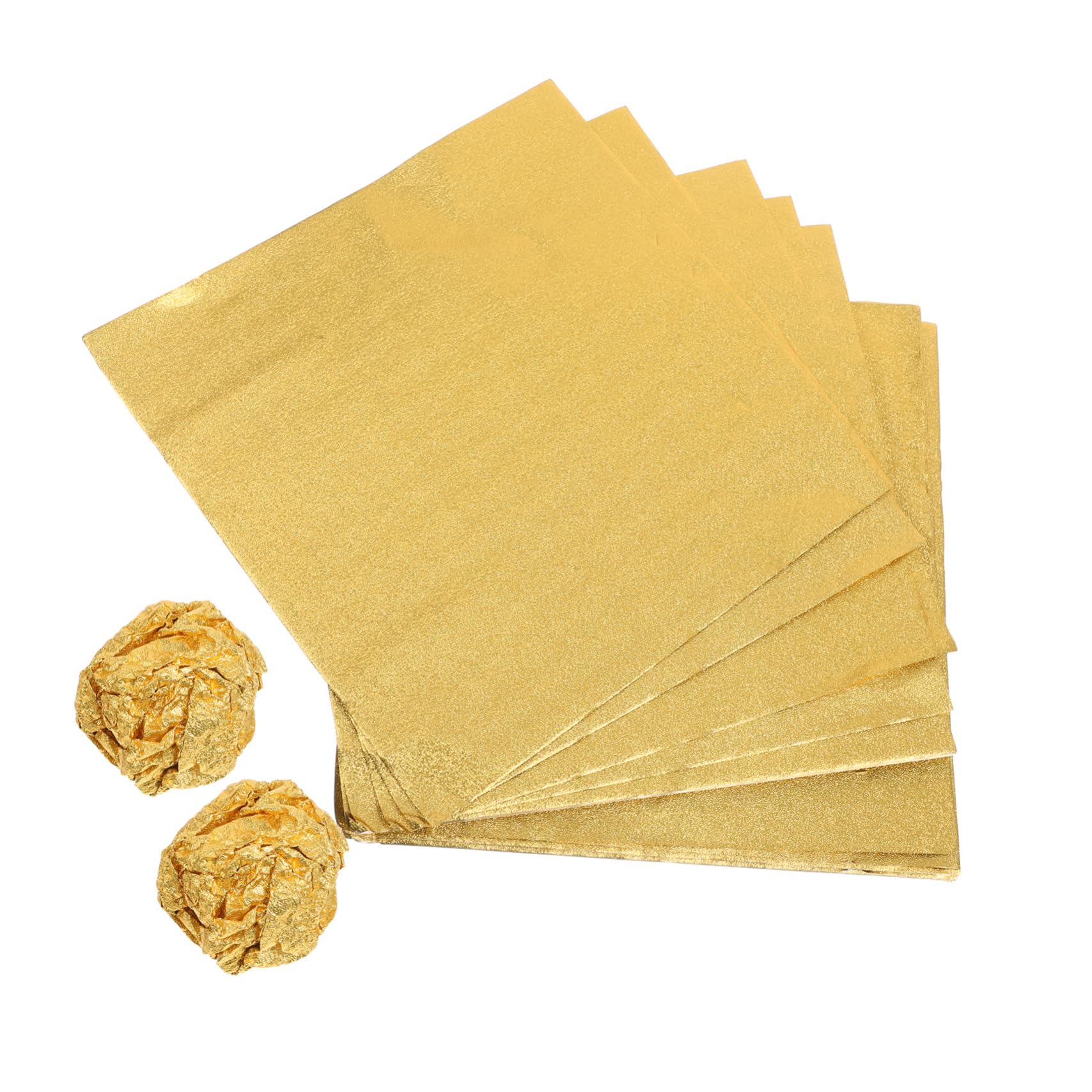 Feuilles d'emballage en aluminium doré FRCOLOR papier alimentaire lot de 200