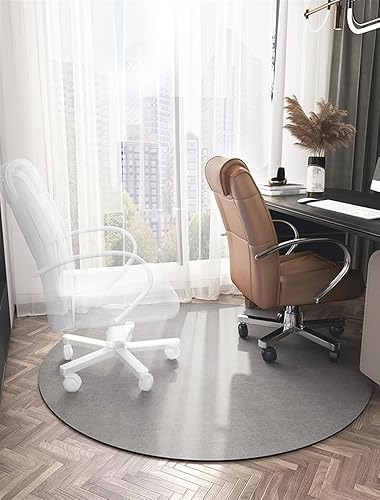 Vista 9 de Tapete redondo para silla de oficina para suelo de madera dura, computadora y juegos, tapete protector de suelo, tapete de protección de azulejos