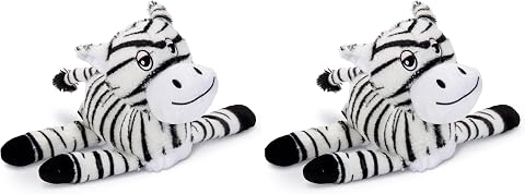 Beeztees Köpek Oyuncağı Zebra, Peluş, Siyah/Beyaz, 25x17x10cm (2 paketi)