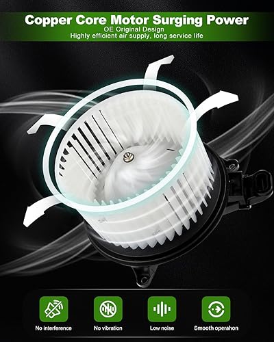Miniatura 2 de SCITOO Motor de soplador de calentador de plástico ABS para Ford con ventilador, motores de sopladores HVAC aptos para 2009-2014 para Ford