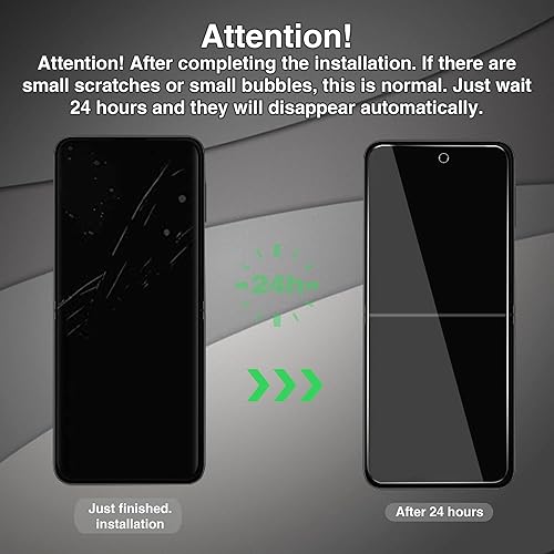 Miniatura 4 de Soft TPU Flim compatible con Samsung Galaxy Z Flip 5 Protector de pantalla de 6.7 pulgadas + protector de lente de cámara [sin burbujas]