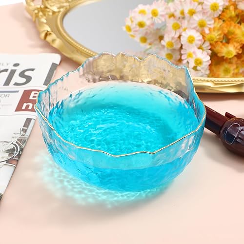 Miniatura 4 de LALAFINA Cuenco de cristal para remojar uñas, cuencos de manicura para arte de uñas, cuencos para remojar las uñas, bandeja de remojo para cuidado