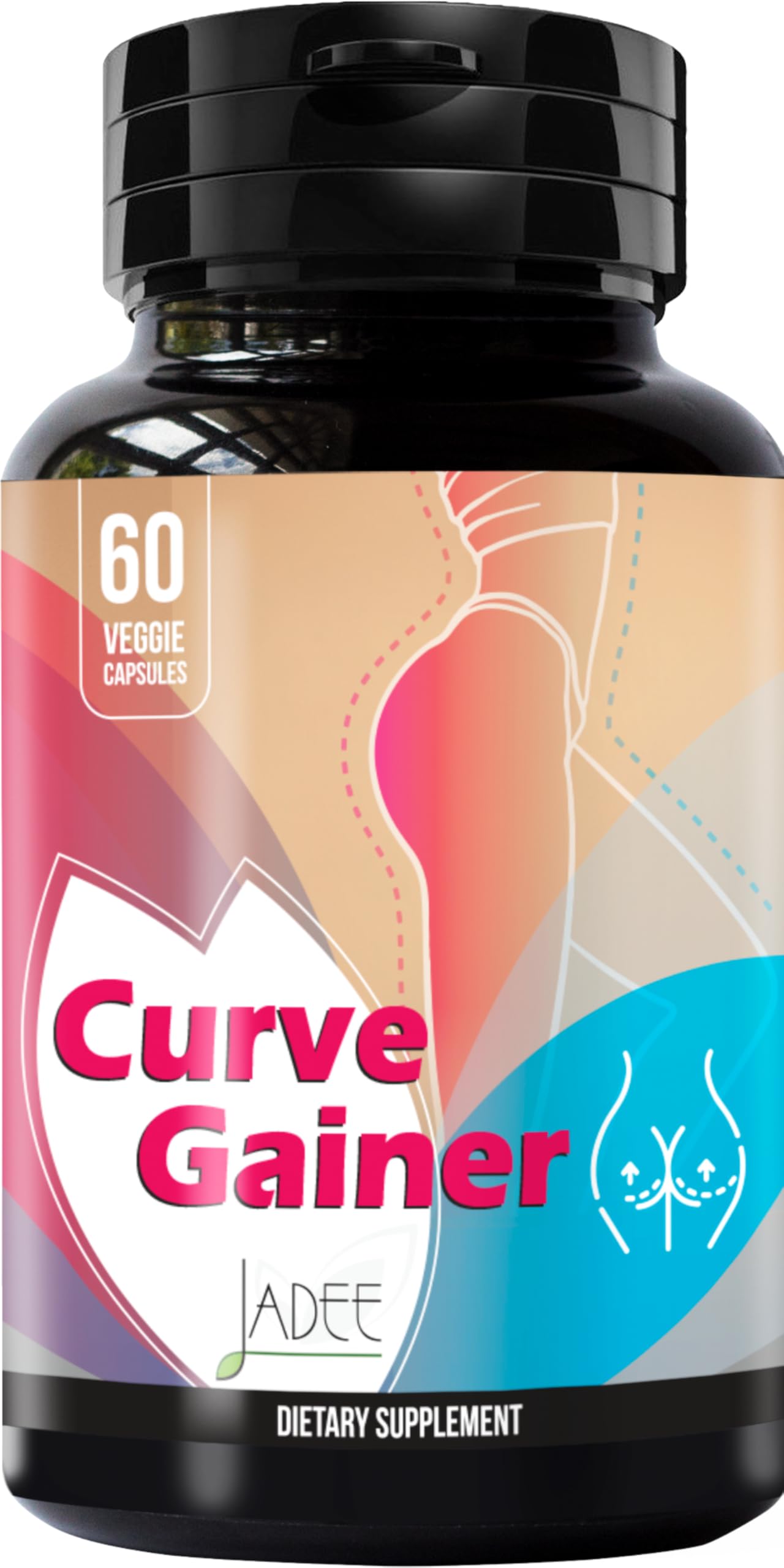 Smart Weight Gainer for Women – Booty Pills, Curves & Shape Support for Healthy Weight Gain, Hips & Glutes – Easy Alternative to Shakes – 60 Pills with Aguaje, Pueraria Mirifica, Dong Quai & more
