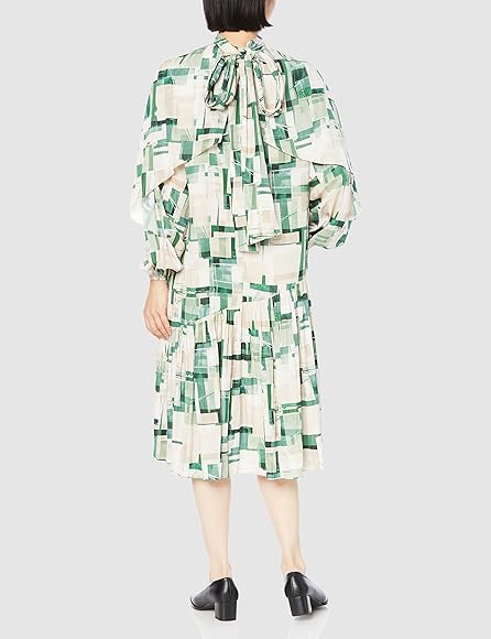 Amazon.co.jp: [フレイ アイディー] ボウタイプリントミディワンピ  