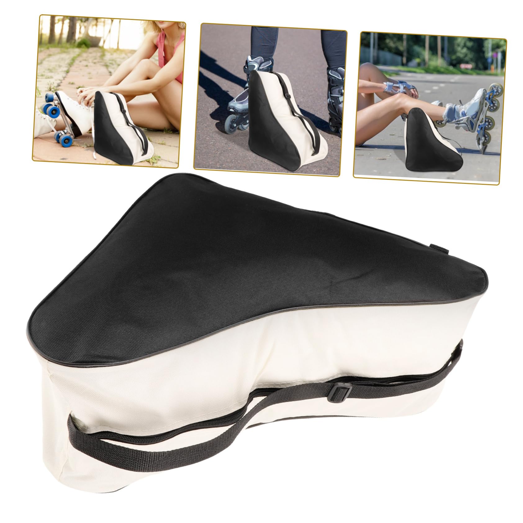 TOYANDONA Bolsa De Patines Hielo Patinar Almacenamiento Patines Contenedor De Patines Accesorios Contenedor De Zapatos De Patinaje Bolsa De Hombro con Ruedas Tela Oxford