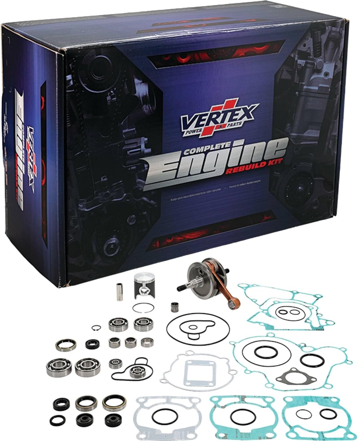 All Balls WR101-010 Engine Rebuild Kit Compatible with/Replacement for Honda CR 80R (1992-2002), CR 80 RB Big Wheel 1996-2002