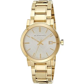 burberry watch gold womens