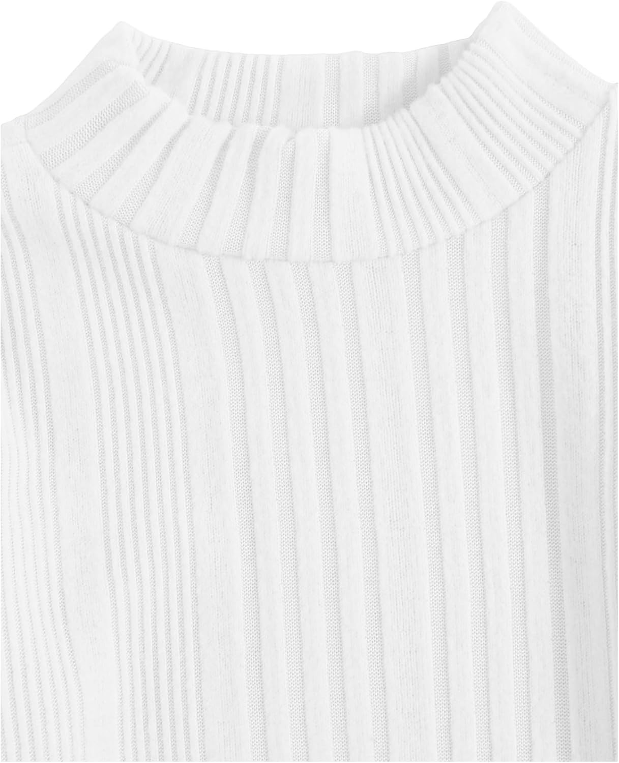 MakeMeChic Toddler Baby Girl Fall Winter Christmas Outfits Mock Neck Top and Corduroy Overall Dress Sets - Image 5