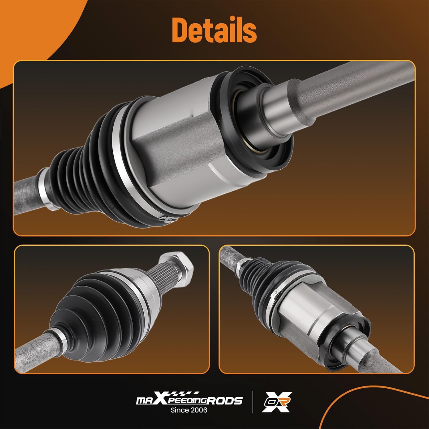 maXpeedingrods Front CV Axle Shaft Assembly for BMW X5 2007-2018, X6 2008-2018, E70 F15 G05 E71 E72 F16, Right Passenger Side, Replace# 31607545126