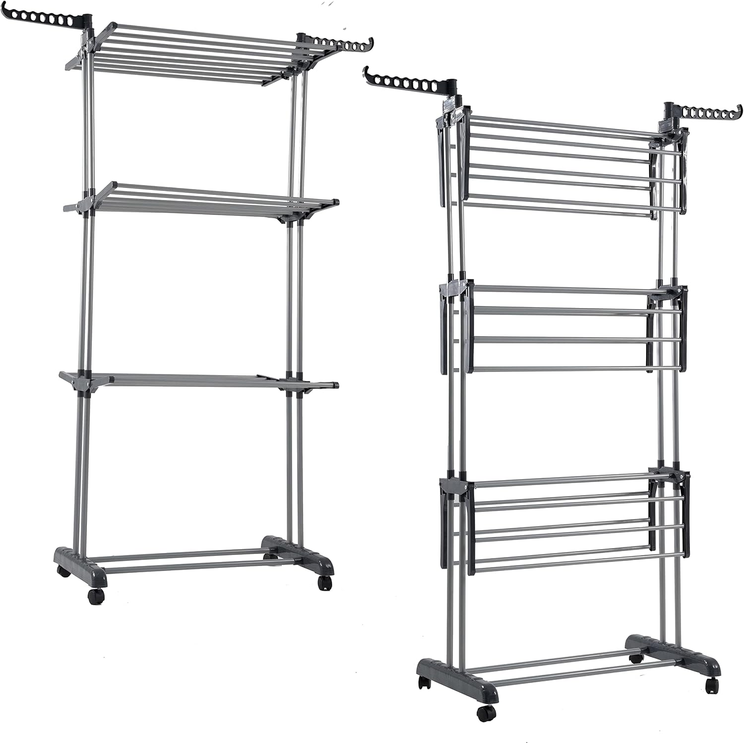 AMOS Airer Clothes Drying Rack 4Tier Foldable Laundry Drying Stand