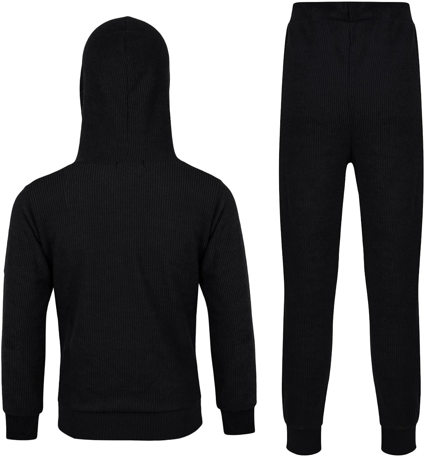 A2Z 4 Kids Girls Ribbed Hooded Top & Bottom Tracksuit Lounge wear Trendy Long Sleeves Top & Ribbed Legging Jogging Suit 7-13