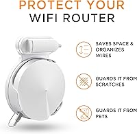 Vista 3 de Estantes de pared Wi-Fi, cajas de almacenamiento de cable y línea de alimentación para TP-Link Deco M5, adecuadas para clasificar enrutadores Wi-Fi