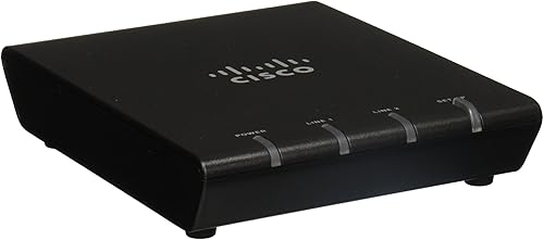 Cisco ATA187-I1-A Adaptador de teléfono VOIP, 2 LÍNEAS, (Renovado)