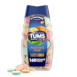 TUMS Ultra Strength Antacid Tablets for Chewable Heartburn Relief and Acid Indigestion Relief, Assorted Fruit - 160 Count