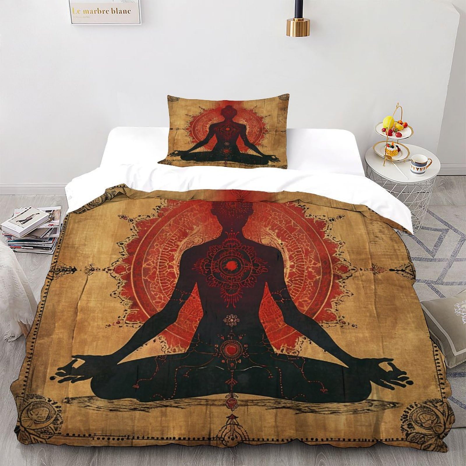 Housse de couette Pit Bull 135x200 avec taie d'oreiller en microfibre pour lit simple
