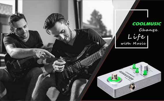 COOLMUSIC A-DE01 Echolation Digital Delay Pedal with 9 Effects...