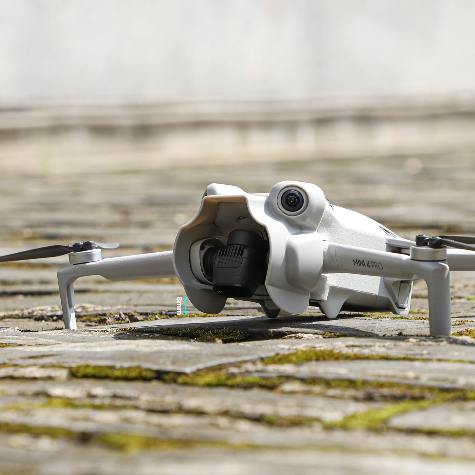 Levigo Paraluce per obiettivo drone Protezione Gimbal Visiera parasole antiriflesso compatibile con DJI Mini 4 Pro, accessori per droni, copertura parasole per obiettivo, grigio