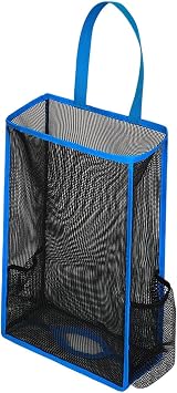 perfk Grocery Bag Holder Dispenser Large Capacity Hanging Portable Trash Bag Holder Organizer for Home Bathroom Cabinet Door