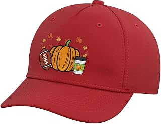 Pumpkin Coffee Football Cute Thanksgiving Fall Men Boys Kids Adjustable Baseball Hat