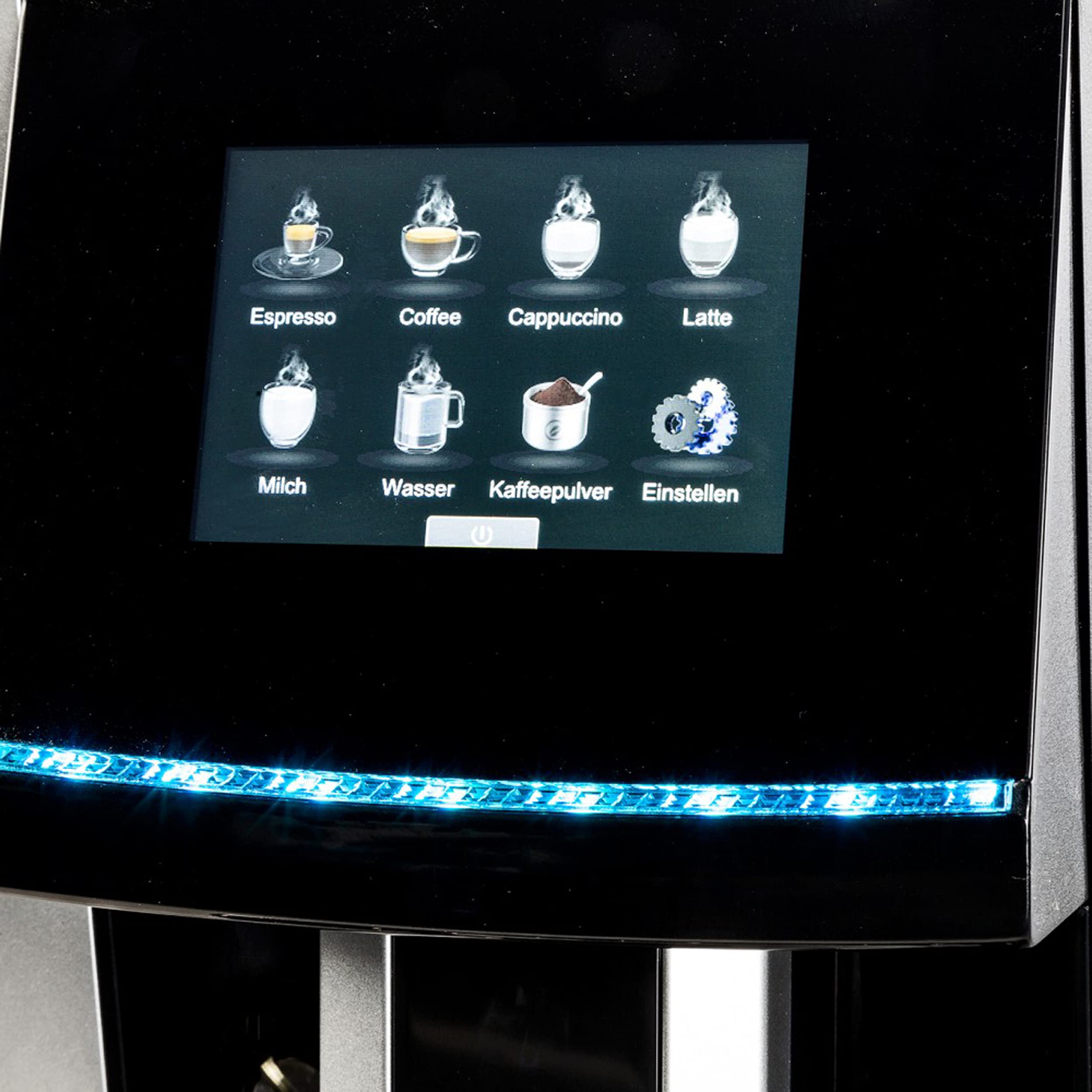Acopino Vittoria OneTouch Kaffeevollautomat – Cappuccino & Latte auf Knopfdruck, großes 3,5" Touchdisplay, leise & kompakt, einfache Reinigung – Alternative zu Markenmaschinen