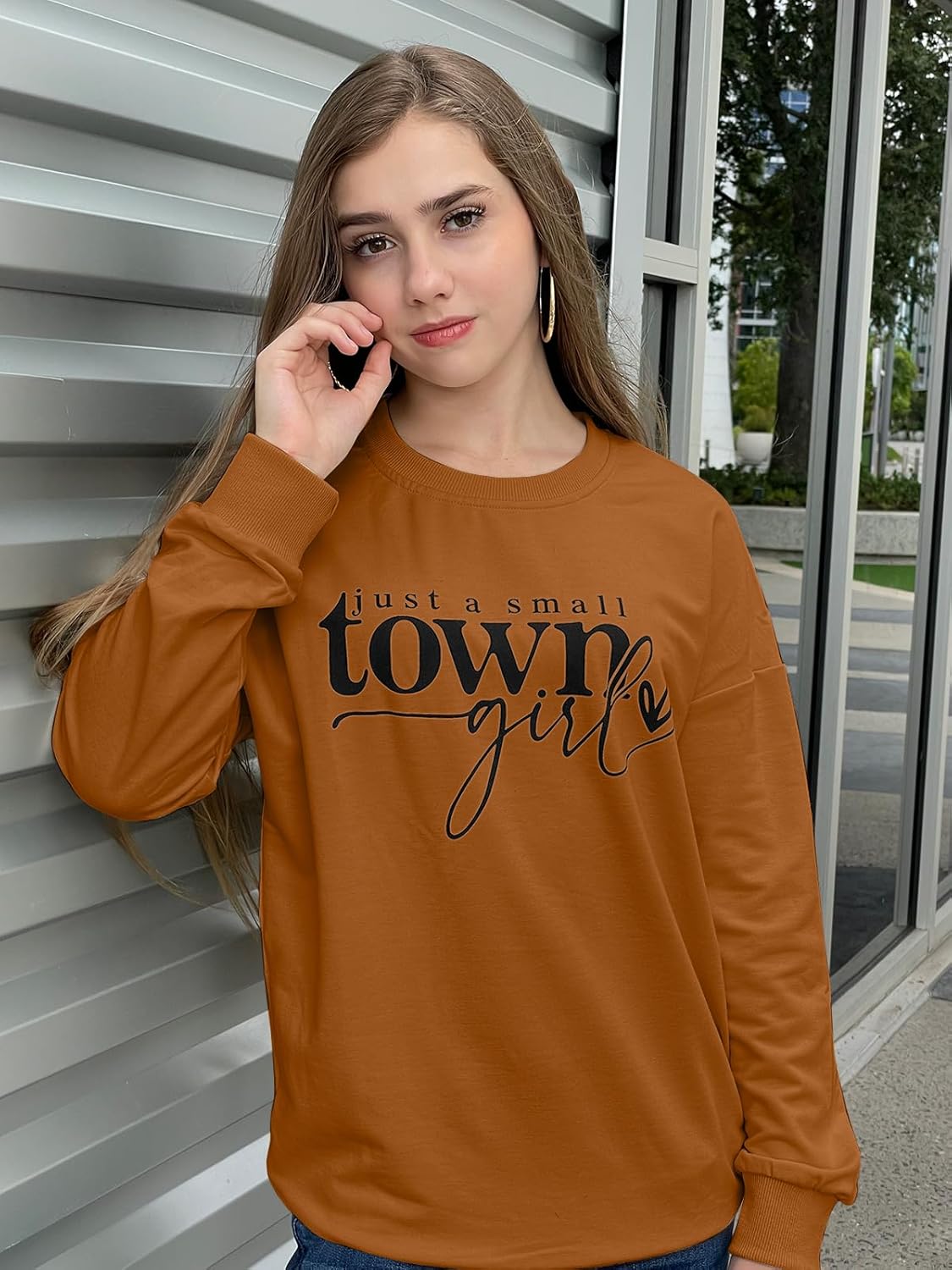 ALLTB Country Music Sweatshirt Women Vintage Letter Graphic Shirt Pullover Casual Long Sleeve Shirts Tops - Image 4