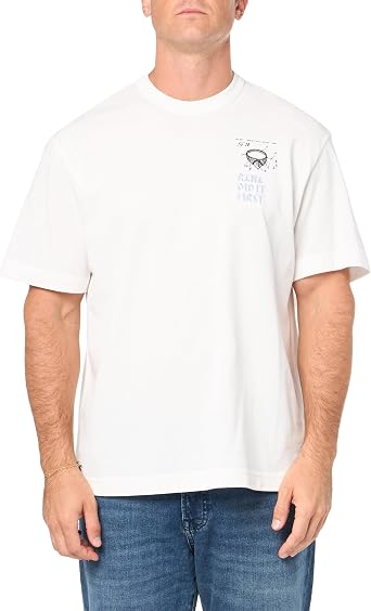 Lacoste Mens Pique Graphic T-Shirt