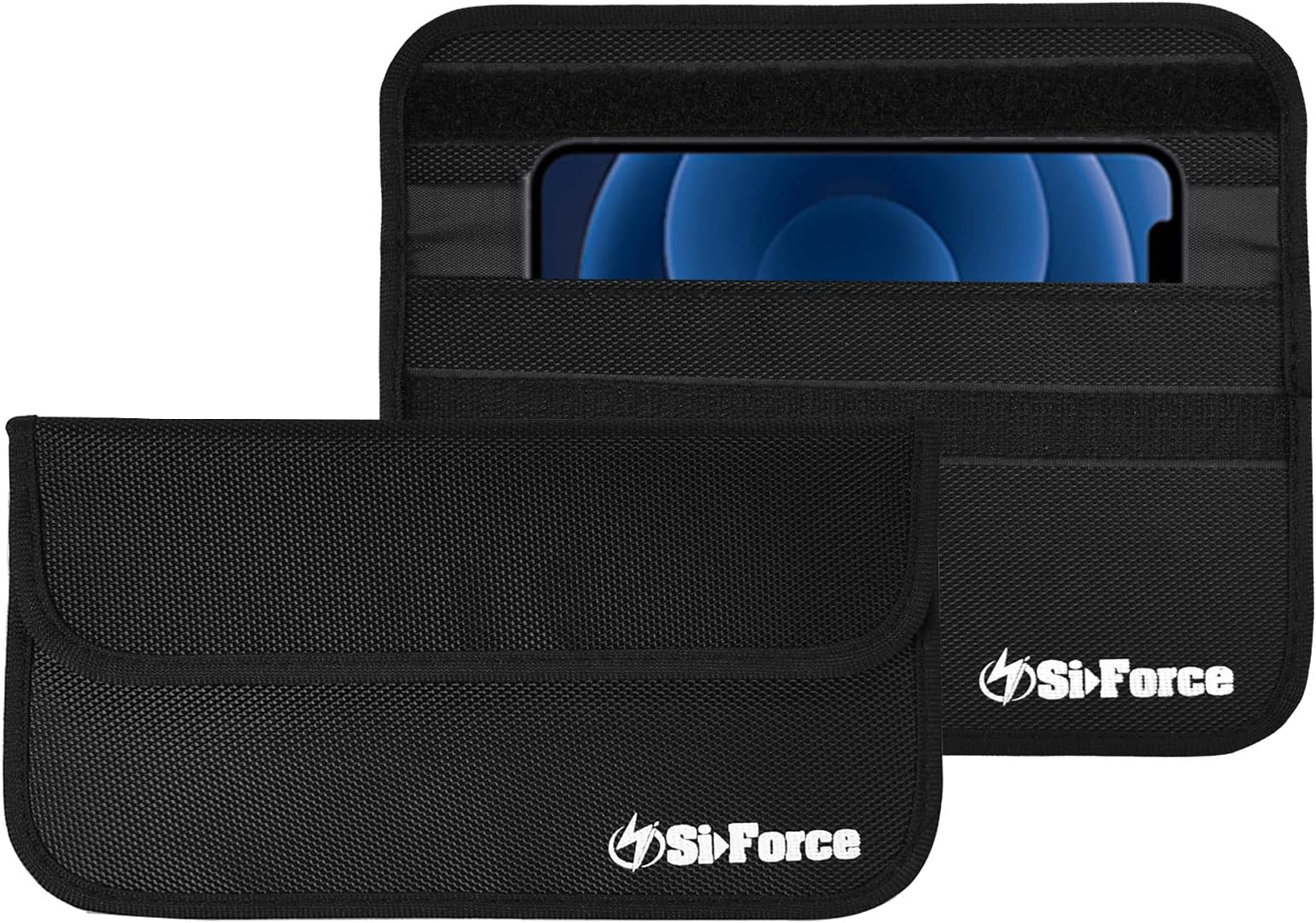 Faraday Bag, SiForce Signal Blocking Bag Dual Layer Shielding Case for Cell Phone 4.25" x 8" (LE Small)