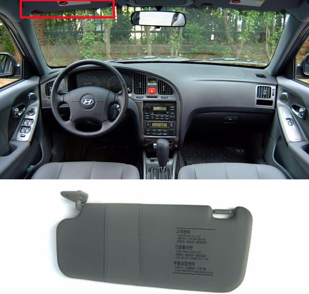 HYUNDAI Interior Sun Visor Shade LH Gray For 2001-2006 Elantra OEM Parts