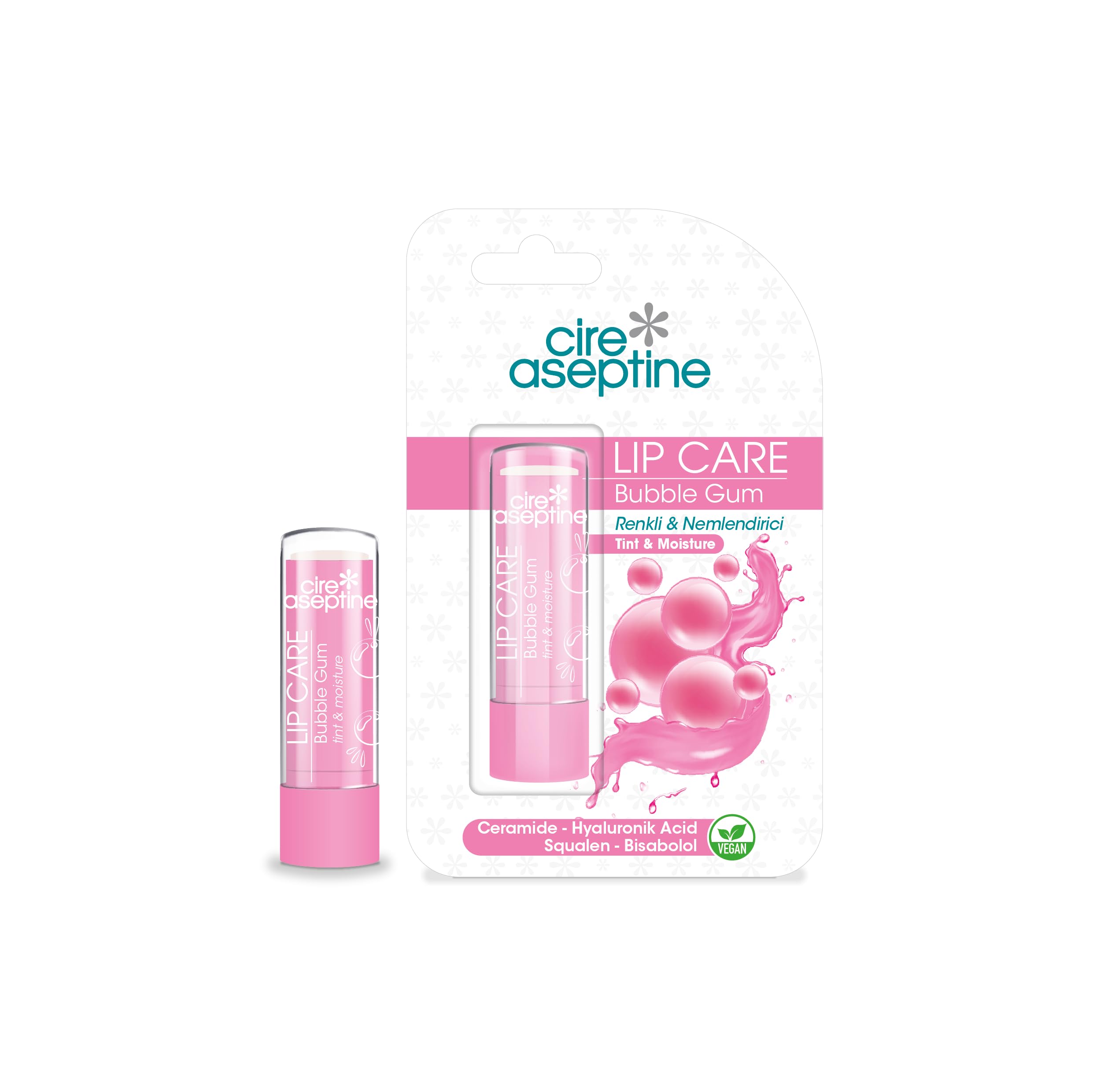 CİRE ASEPTİNE Bubble Gum Renkli Dudak Bakım Kremi