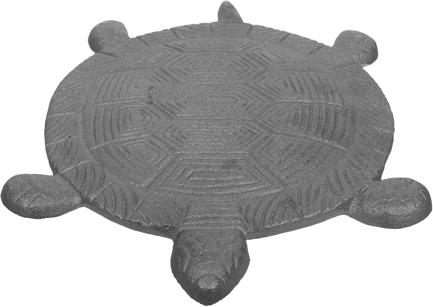 Turtle Stepping Stone for Garden Pathway Cast Iron Decorative Turtle Statue Stepping Mat for Outdoor Yard and Patio Landscaping Decoration
