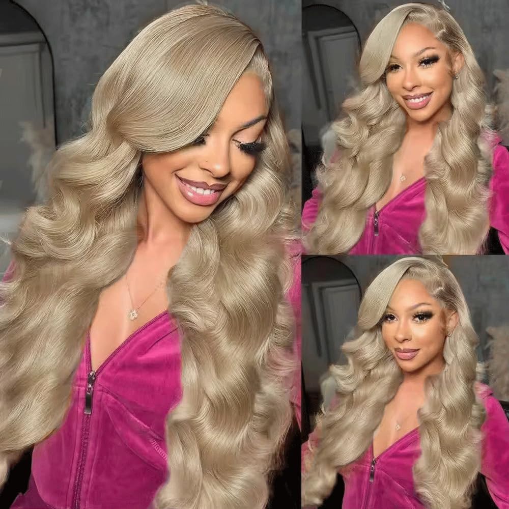 Ash Blonde Bundle #22 Body Wave Human Hair Bundles Brazilian Virgin Hair Ash Blonde Body Wave Bundles Human Hair Weave 12 14 16 Inch