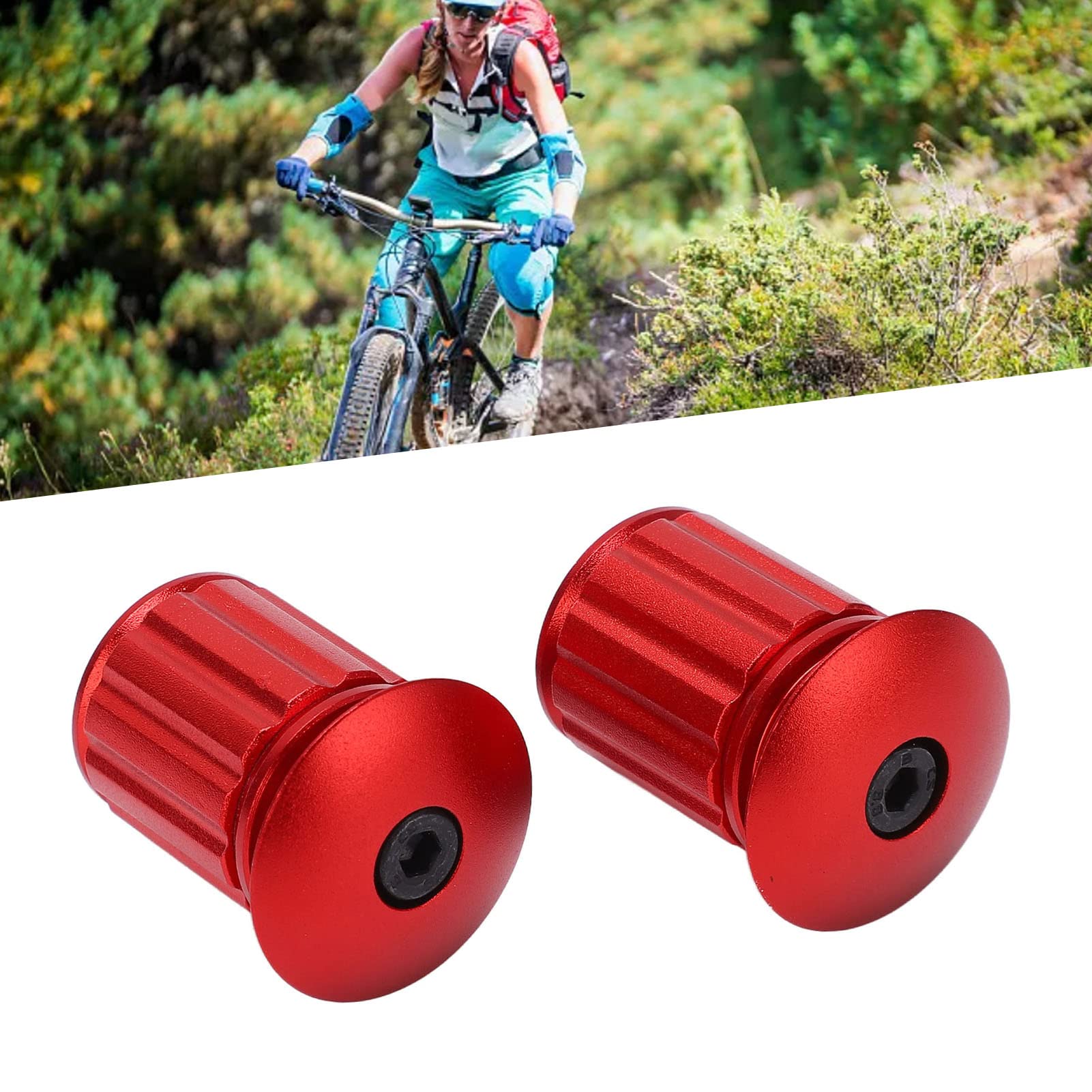 Tappi Manubrio Cromati Con Bandiera Scozzese – Plastic Push Fit Per Bici Da Corsa E Urban