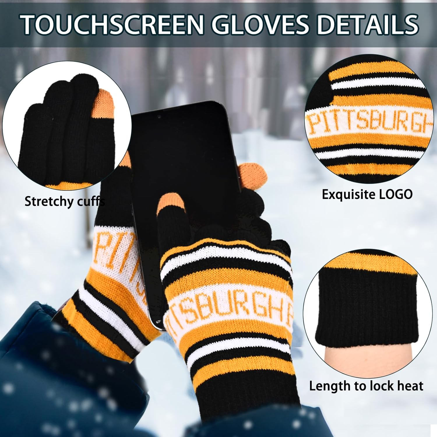 Vintage Classic Skull Cap Beanie Hat Cuffed Winter Hat Knit Comes with Warm Socks Gifts for Men Women Fans - Image 3