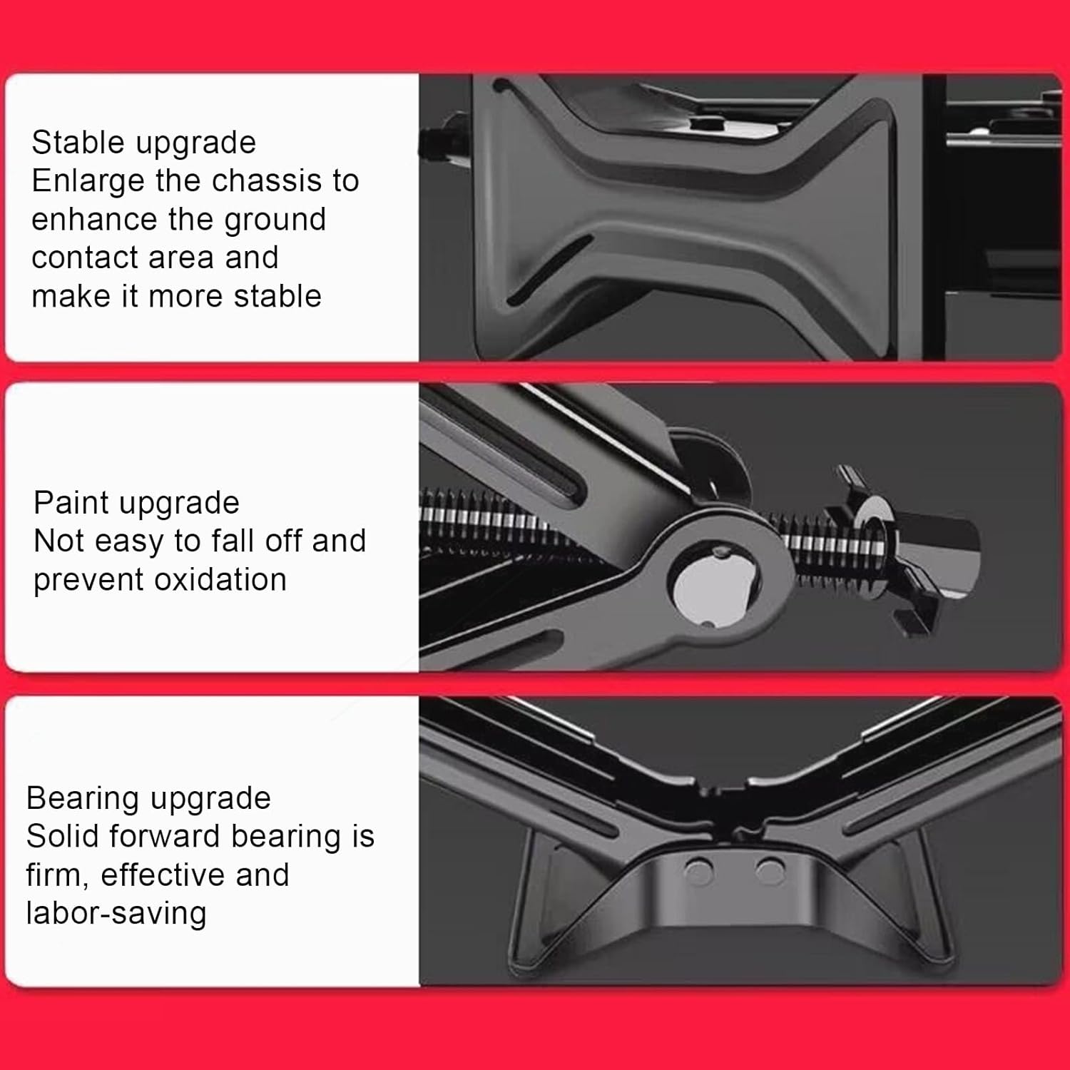 Scissor Jack,1.5-Ton Foldable Repairing Lift Stand - Truck Jack - for Garage Truck Automotive Car Vehicle RV Motorcycle