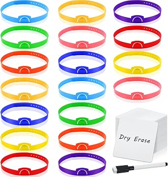 Game Headbands Set with 100 Dry Erase Cards, 4 Markers, Adjustable Can Insert Card, Party Adults