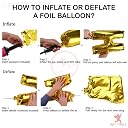Party Propz 1 st Birthday Decoration Items For Baby Boy - 5 Pcs,1st birthday decoration for baby boy,Birthday Decoration Kit for boys 1 year Foil balloons gallery image