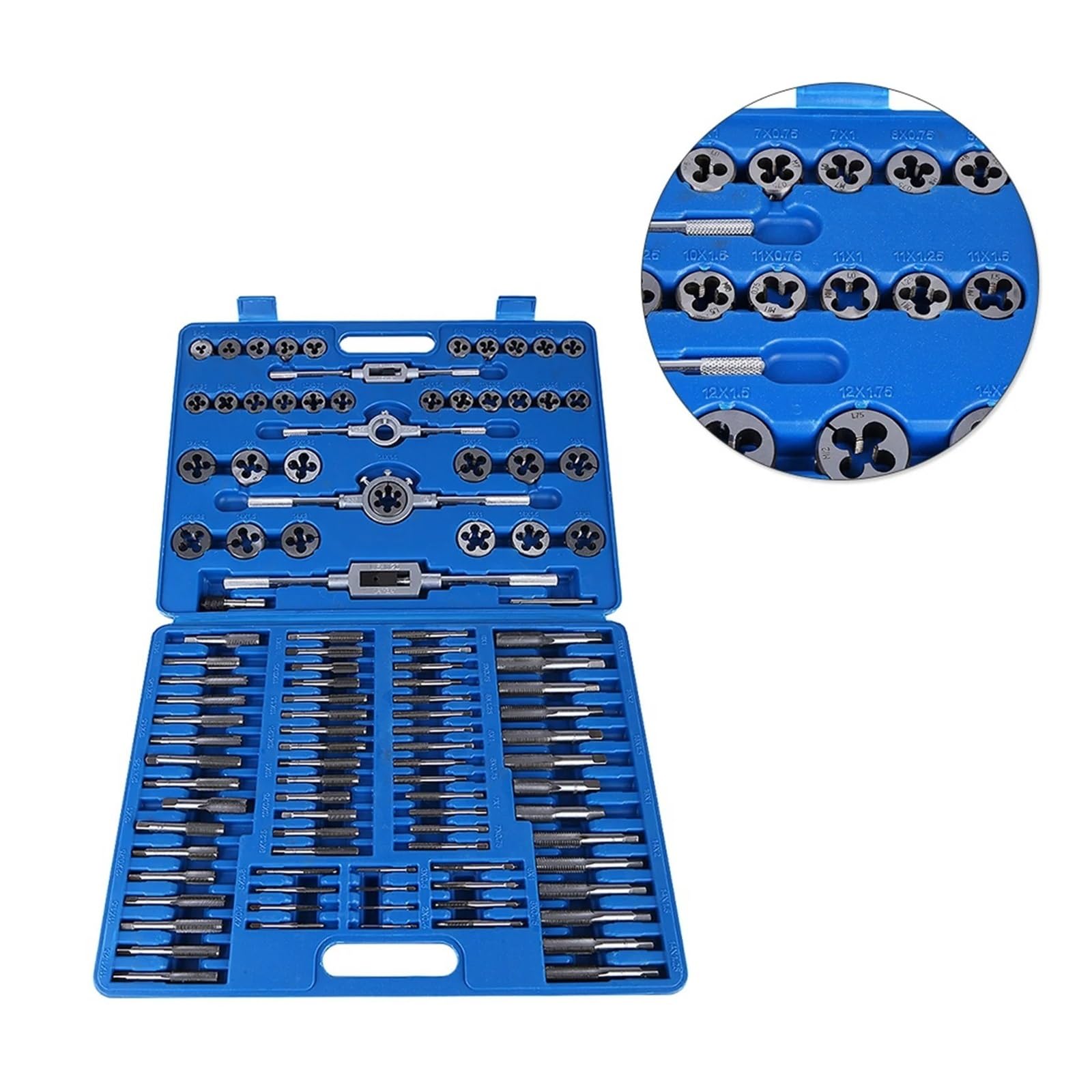 Set M2‑ Maschi filettati con dado for viti impugnatura a chiave Kit di utensili manuali Maschiatura