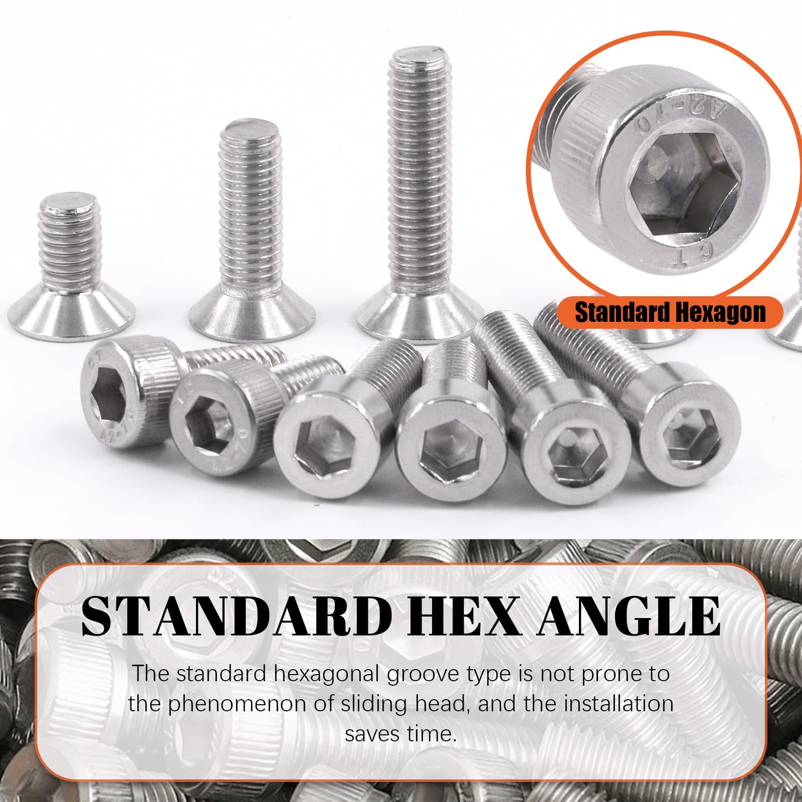 Tanstic 376 tornillos de cabeza hexagonal M6 M8 M10 tornillos de cabeza plana para maquinaria industrial