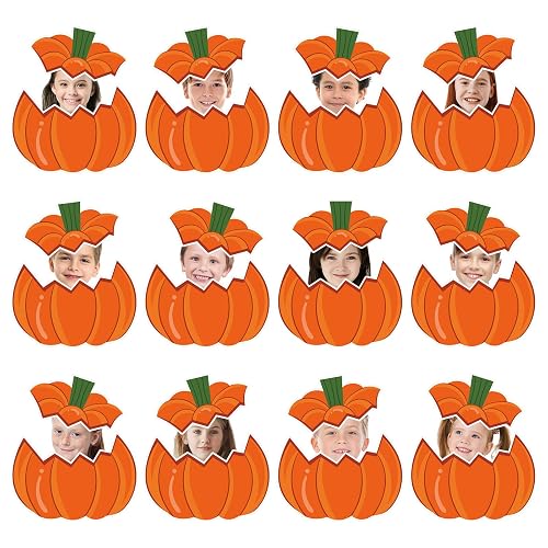 JarThenaAMCS 50 Packs Fall Pumpkin Cutouts Autufmn Pumpkin Paper Cut-Outs