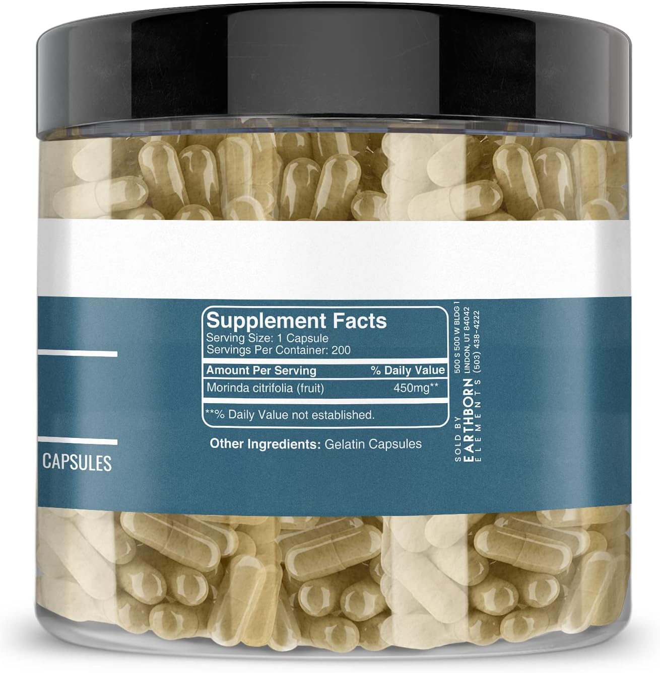 Earthborn Elements Noni 200 Capsules, Pure & Undiluted, No Additives - Image 3